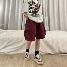 Load image into Gallery viewer, Women High Waist Cargo Shorts