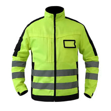 Load image into Gallery viewer, Safety Work Suit Men Mechanic Jacket and Pant Sets for Working Hi Vis Workwear Multi Pockets Workshop Uniforms
