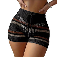 Load image into Gallery viewer, Fashion Elegant Striped Knit Shorts