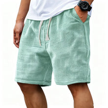 Load image into Gallery viewer, Mens Solid Color Mid Waist Drawstring Shorts