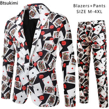 Load image into Gallery viewer, Men's Luxury Suit 3 Piece Paisley Formal Suits