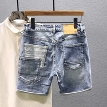 Cargar imagen en el visor de la galería, Patchwork Loose Straight Casual Denim Shorts