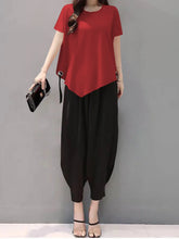 Load image into Gallery viewer, Women's Two-Piece Set Comfortable Loose Tops Fashionable Pants