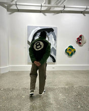 Load image into Gallery viewer, Streetwear Harajuku Winter Jackets Plush Fleece Coats Hip Hop Oversized Zipper Jacket No. 8 Billiard Patchwork Jacket Outwear