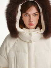 Load image into Gallery viewer, DUSHU Puff Down Jacket Long and Short Styles of Goose Down Jacket Women Fox Fur Collar 2025 Winter Outerwear Simple Commuting