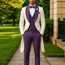 Load image into Gallery viewer, Men's Summer 3-Piece Tailcoat Suit