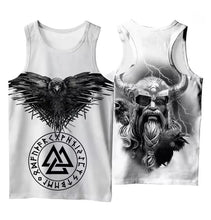 Load image into Gallery viewer, Nordic Viking Mythology Themed Men's Sleeveless Vest 3D Printed Men's Top Streetwear Retro Vest Tank Top Men Mens Clothing