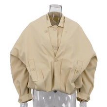Load image into Gallery viewer, Women Two Piece Set Elegant Chic Long Sleeve Shirt Top + Irregular Mini Skirt Set Autumn Y2K Ins Personal Outfits Streetwear