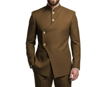 Load image into Gallery viewer, Mandarin Collar Suit Blazer Pants Set