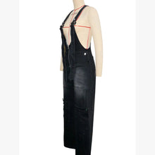 Load image into Gallery viewer, High Waisted Zip Denim Pockets Cargo Jeans Jumpsuits