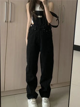 Load image into Gallery viewer, Ulzzang High Street Ins Letter Loose Retro Overalls Chic Girls