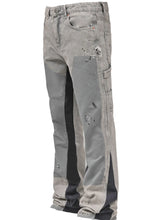 Lade das Bild in den Galerie-Viewer, Elastic Patchwork Denim Layered Flared Pants