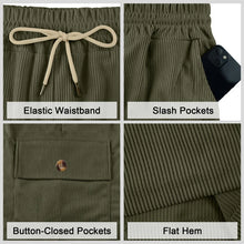 Load image into Gallery viewer, American Men's Heavy Loose Four Seasons Hip Hop Casual Sports Running Corduroy Tooling Shorts