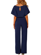 Load image into Gallery viewer, Women's Belted Jumpsuit Casual Wide-Leg Pants Summer Commute Outfit Stylish & Comfortable
