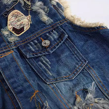 Lade das Bild in den Galerie-Viewer, Men Denim Vest Jacket