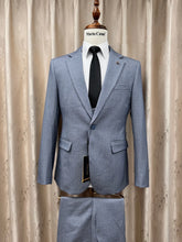 Load image into Gallery viewer, Men's Notched Lapel 3 Pieces Business Outfit,Slim Fit Suit