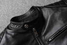 Load image into Gallery viewer, 2025 New Leather Jacket Top Layer 100% Cowhide Leather Clothes Men's Stand Collar Motorcycle Clothes Autumn Winter Plus Size