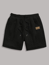 Load image into Gallery viewer, Men's White Drawstring Casual Shorts