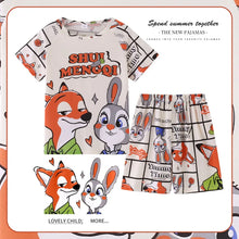 Lade das Bild in den Galerie-Viewer, Summer Short Sleeve Capybara Kids Pajamas Sets