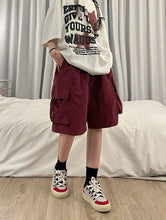 Load image into Gallery viewer, Women High Waist Cargo Shorts
