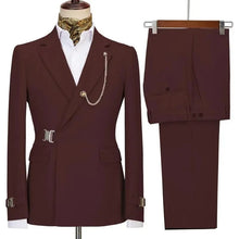 Load image into Gallery viewer, Men's Blazer Pants and Jacket Italian Design Notched Lapel Slim Fit Suit