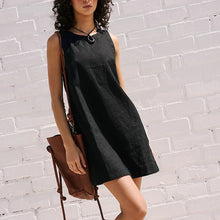 Load image into Gallery viewer, Elegant Solid Color Female Sleeveless Vest Dresses