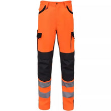 Load image into Gallery viewer, Safety Work Suit Men Mechanic Jacket and Pant Sets for Working Hi Vis Workwear Multi Pockets Workshop Uniforms