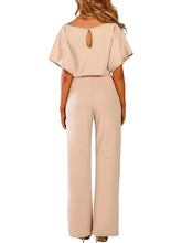 Load image into Gallery viewer, Women's Belted Jumpsuit Casual Wide-Leg Pants Summer Commute Outfit Stylish & Comfortable
