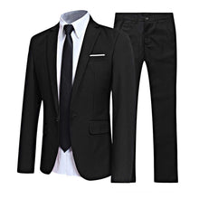 Load image into Gallery viewer, Men Long Sleeve Lapel Blazer Jacket with Pants