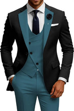 Load image into Gallery viewer, Mens Slim Fit Double Breasted Suit