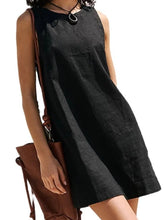 Load image into Gallery viewer, Elegant Solid Color Female Sleeveless Vest Dresses