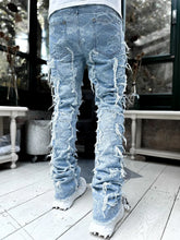 Load image into Gallery viewer, American Stretch Patch Denim Straight-Leg Pants