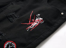 Load image into Gallery viewer, Men Summer White Ripped Denim Shorts Male Holes Short Jeans New Fashion Streetwear Stretch Jeans Shorts Pants Srtaight Fit Jeans