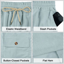 Load image into Gallery viewer, American Men's Heavy Loose Four Seasons Hip Hop Casual Sports Running Corduroy Tooling Shorts