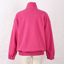 Load image into Gallery viewer, Original Fall Winter Lamb Fleece Hoodie Women Casual Loose Thick Zipper Long Sleeve Lapel Pullover Top Lady Hoodies Streetwear