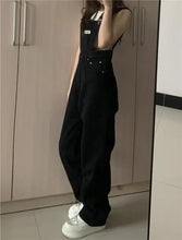 Load image into Gallery viewer, Ulzzang High Street Ins Letter Loose Retro Overalls Chic Girls