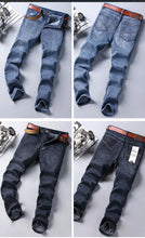 Lade das Bild in den Galerie-Viewer, WTHINLEE Four Seasons New Office Business Casual Men's Jeans American High Quality Loose Straight Retro Versatile Denim Trousers