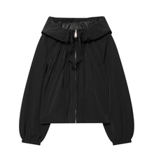 Load image into Gallery viewer, Red Long-Sleeve Drawstring Decorative Festive Hoodie Zipper Cardigan Casual Versatile Jacket