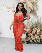 Lade das Bild in den Galerie-Viewer, Sexy Perspective Knitted Hand Hook Tassel Beach Suit