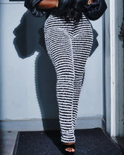Lade das Bild in den Galerie-Viewer, Color Block Stripes Women High Waist Loose Sweatpants