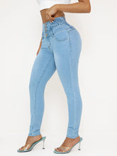 Cargar imagen en el visor de la galería, High-Waisted Stretch Denim Jeans