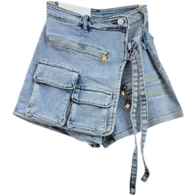 Load image into Gallery viewer, New Women's Denim Shorts Irregular Multiple Pockets Design Summer Short Jeans Y2k Streetwear High Waist Wide Leg Shorts Skirts