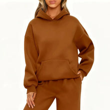 Load image into Gallery viewer, Autumn Winter Casual Sports hoodie Sweatshirt Solid-color long-sleeve Women's Fashion Loose hoodie Women's tops pullover