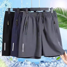 Load image into Gallery viewer, Men Beach Shorts Elastic Drawstring Waist Quick-Drying Casual Short Pants with Reinforced Pockets Street Quick-drying Shorts