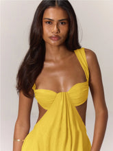 Load image into Gallery viewer, Hollow Out Slim Solid Color Sleeveless Casual Elegant Temperament Simple Jumpsuit