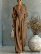 Load image into Gallery viewer, Women V-neck Jumpsuits forOffusers Overalls Vacation Outfit New