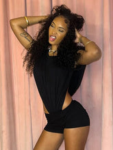 Charger l'image dans la galerie, Weird Puss Sexy Romper Sleeveless Hollow Patchwork Stretch Ruched Dress