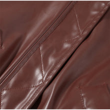 Load image into Gallery viewer, Street Women's Cropped Leather Jacket Skirt Set Stand Collar Zipper Coats Pleated Mini Skirts 2026 Spring Lady Fashion Suit