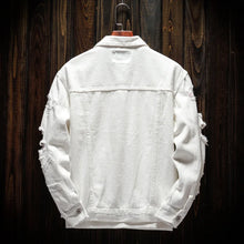 Load image into Gallery viewer, Men's Long-sleeve Orange Denim Jackets