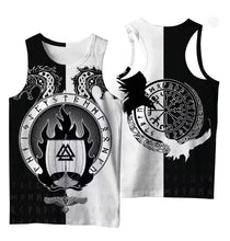 Load image into Gallery viewer, Nordic Viking Mythology Themed Men's Sleeveless Vest 3D Printed Men's Top Streetwear Retro Vest Tank Top Men Mens Clothing